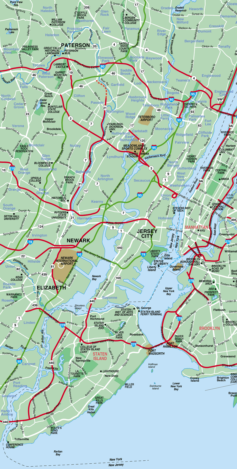western New York City map